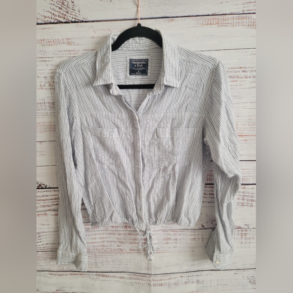 Abercrombie S Slightly cropped button-down